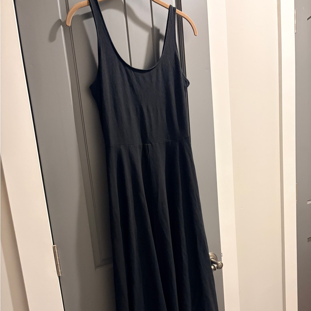 A New Day Black Fit & Flare Tank Dress | XS